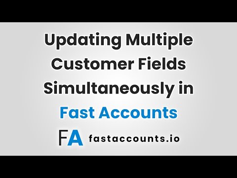 Updating Multiple Customer Fields Simultaneously
