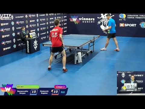 Baranovskiy Sergey - Sinkevich Bogdan League of best Table Tennis 19.12.2020 19-30
