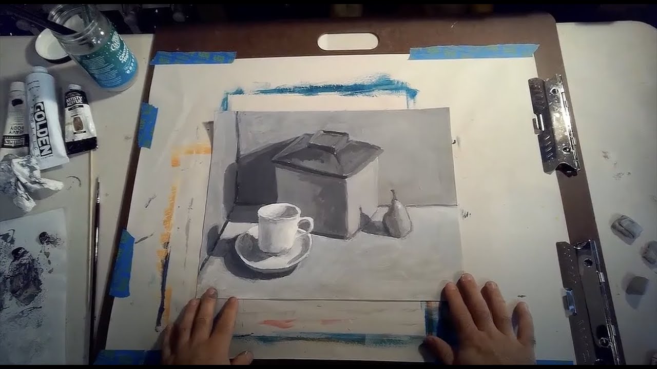 Still Life Values, Color and Composition Study