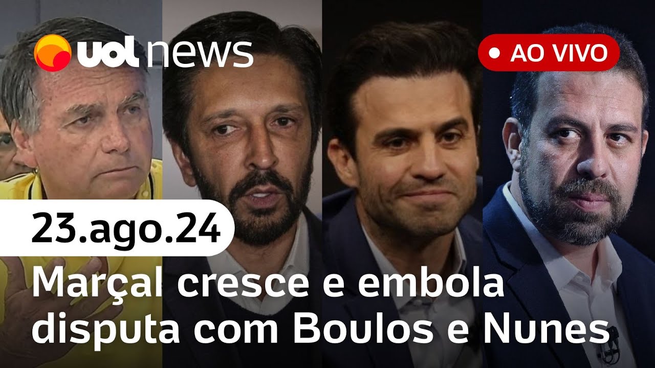 Pablo Marçal cresce e embola disputa com Nunes e Boulos; reação bolsonarista e+ notícias | UOL News