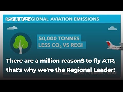 There are a million reason$ to fly ATR, that's why we're the Regional Leader!