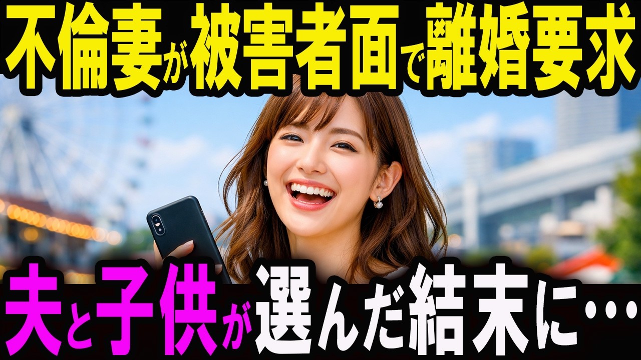 【修羅場】妻「女の不倫くらい許しなさいよ！」逆上した不倫妻が離婚請求→夫と息子の答えに号泣…【スカッと】