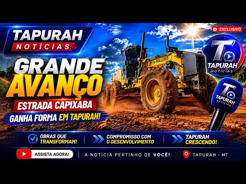 Grande avanço estrada capixaba ganha forma em tapurah