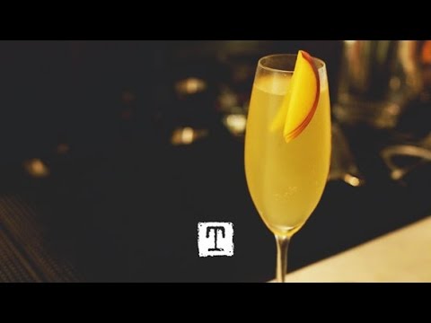 Nolet's Gin Tea Bellini Cocktail ft. Organic Chamomile at Four Seasons LA   #TealeavesMixology
