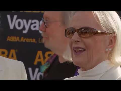 ABBA arrive for the Voyage premiere