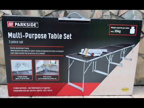 Parkside Mehrzwecktisch-Set von Lidl: Aufbau und Installation – eine Schritt-für-Schritt-Anleitung