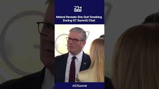 "I Stopped Smoking": Meloni Reveals She Quit Smoking During G7 Summit Chat | DRM News | AC1C