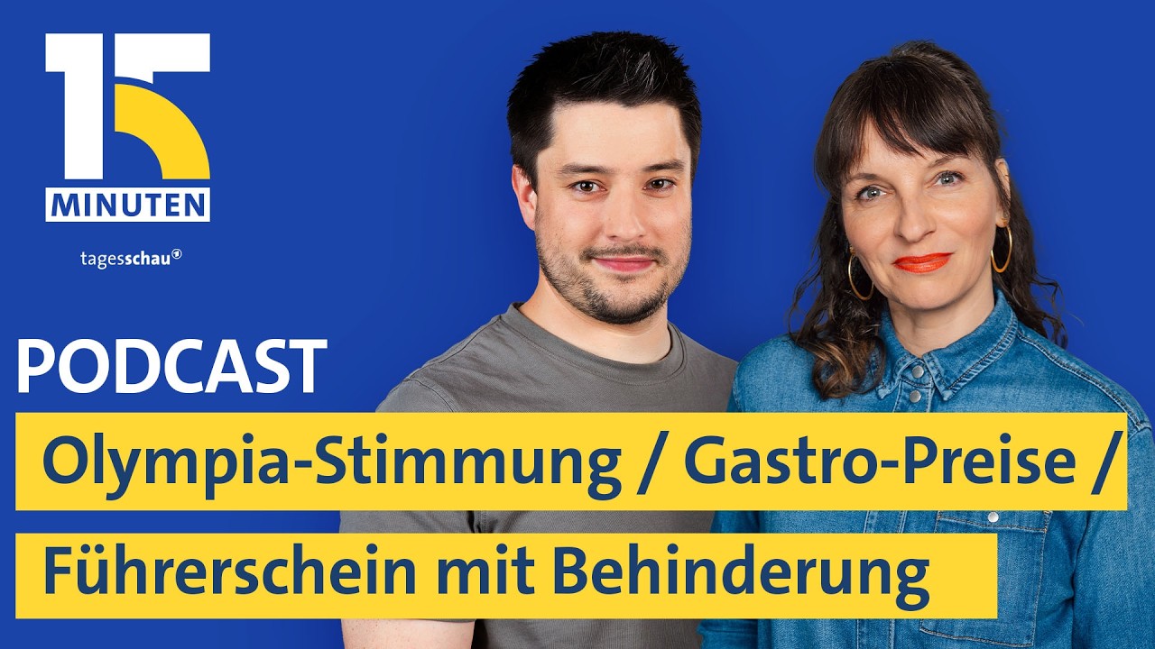 Kritik an Olympia-Stimmung / Höhere Gastro-Preise / Führerschein mit Behinderung | "15 Minuten"