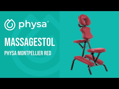Produktvideo - Massagestol sammenklappelig - 47 x 72 x 115 cm - 160 kg - rød
