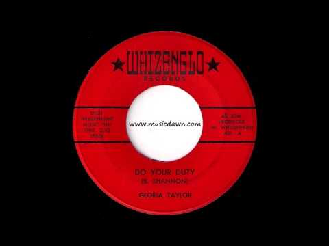 Gloria Taylor - Do Your Duty [Whizenglo] 1970 Sister Funk 45 Video