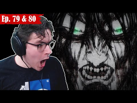 THE RUMBLING!! | Attack on Titan Season 4 Episodes 79 & 80 REACTION!