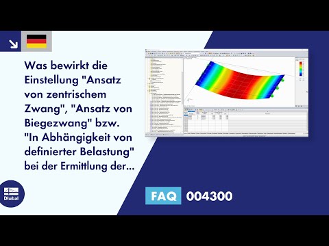 FAQ 004300 | Was bewirkt die Einstellung "Ansatz von zentrischem Zwang", "Ansatz von Biegezwang" ...