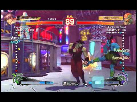SSF4AE2012 Kiryu Tsukimiya (Guy) vs Smokless Dead (Dhalsim) - Endless Matches