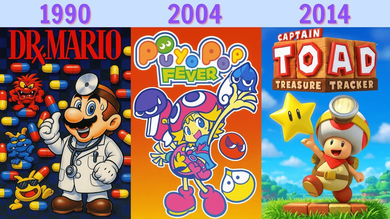 1984年から2025年までの最高の任天堂パズルゲーム