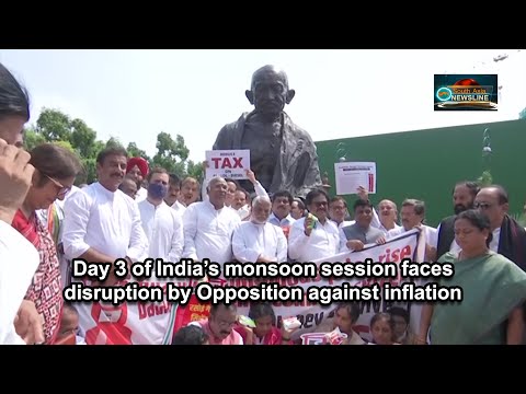 Day 3 of India’s monsoon session faces disruption by Opposition against inflation