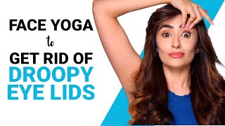Face Yoga Exercises To get Rid of droopy Eye Lids | Fit Tak