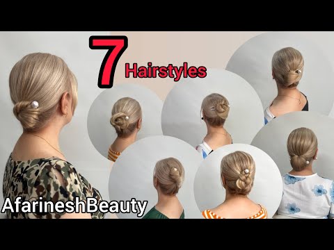 *7 Elegant Updos in 3 Minutes ⏱️ No Pins, Just Pure Style! 💇‍♀️✨