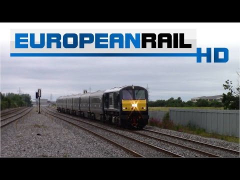 Iarnród Éireann Irish Rail 201 loco 216 + Belmond Mark 3 set passes Clondalkin / Fonthill