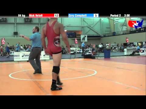 Nick Vetell vs. Cory Campbell at 2013 ASICS University Nationals - FS