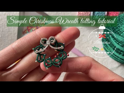 Tatting Tutorial for “Tiny Frozen Water Snowflake ” without bead designed by LillianTatLace