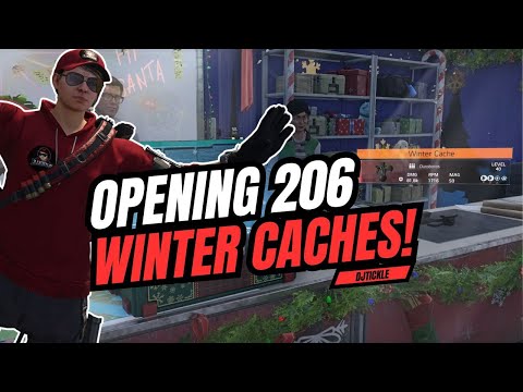 OPENING 206 WINTER CACHES?! CAN WE GET ALL THE RAID ITEMS WITHOUT DOING THE RAIDS? #TheDivision2
