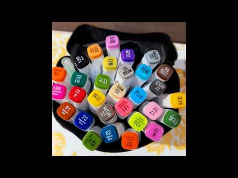 30 Alcohol Coloring Markers