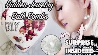 DIY: Hidden Jewelry Rose Bath Bombs !!!