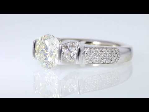 2.83CT Round Brilliant Diamond Tension Set Engagement Ring$30K $9995