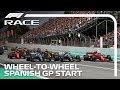Hamilton, Bottas, Vettel Wheel-To-Wheel At The Start | 2019 Spanish Grand Prix