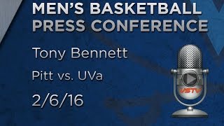 MEN&#39;S BASKETBALL: Virginia vs. Pitt Tony Bennett Post Game