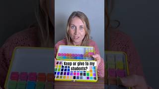 Trying a 100-Color Watercolor Set | Keep for Me or Take to My Art Classroom?