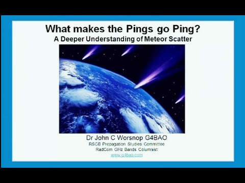 RSGB Convention lecture 2015 - What makes the pings go ping