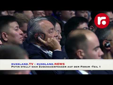 Putin stellt sich Zuschauerfragen auf dem 15. VTB Investment Forum „Russia Calling!“-Teil 1 Putin stellt sich Zuschauerfragen auf dem 15. VTB Investment Forum „Russia Calling!“-Teil 1