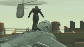 Metal Gear Solid 2 HD - Harrier Boss Fight - Gameplay