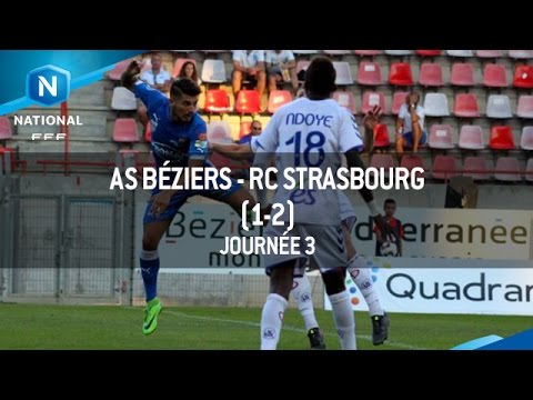 J3 : AS Béziers - RC Strasbourg (1-2), le résumé
