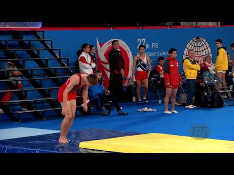 WILLERTON Kristof (GBR) M - 2019 Trampoline Worlds, Tokyo (JPN) - Qualification Tumbling R1
