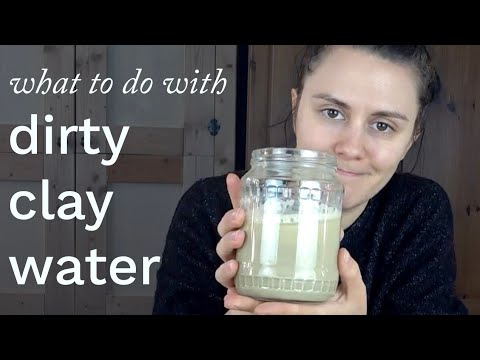 How to Dispose of Dirty Clay Water -- Don't clog your pipes! -- Pottery Studio Setup