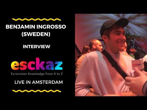 ESCKAZ in Amsterdam: Interview with Benjamin Ingrosso (Sweden at the Eurovision 2018)