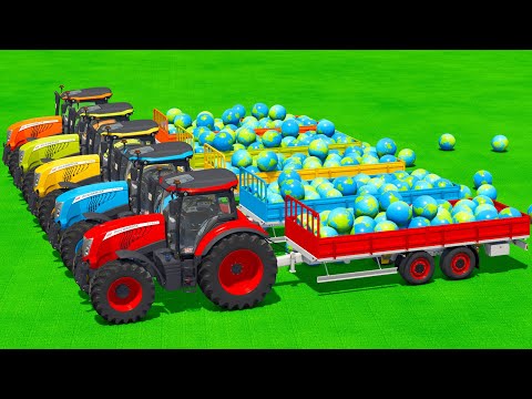 LOAD AND TRANSPORT EARTH PLANET WITH MCCORMICK TRACTORS - Farming Simulator 25