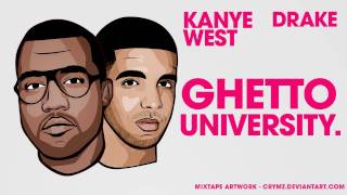 DOWNLOAD KANYE WEST FT. DRAKE - GHETTO UNIVERSITY (ALL OF THE LIGHTS) CDQ MP3