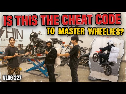 Cheat Codes To Master Wheelies?! Juan's Wheelie Practice Part 2 - Vlog 227