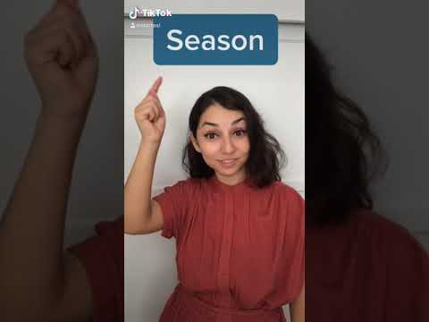 Seasons in American Sign Language (ASL)