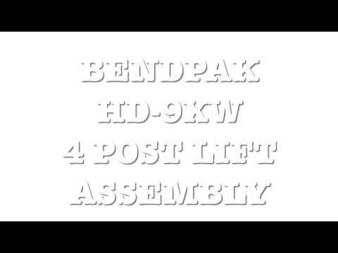 BendPak HD-9XW 4-Post Lift Assembly