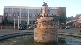 VERBROEDERING FONTEIN VAN BREE Fraternization fountain in Bree Belgium