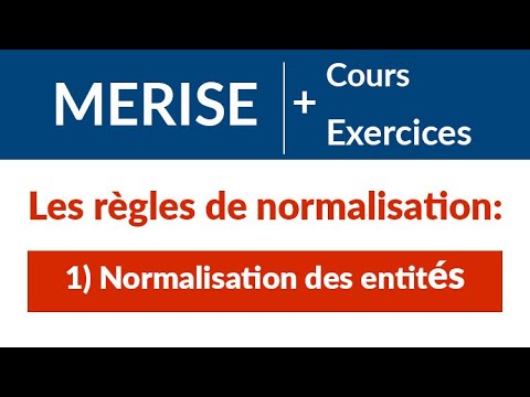1 Définition MERISE MERISE Cours et exercices corrigés