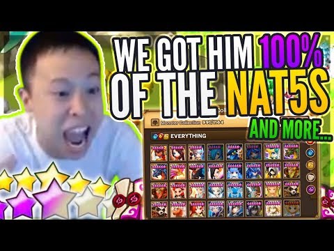 Double LD NAT 5 Summons! - Worlds 1st FULL NAT 5 Collection! Main Elements! - Summoners War
