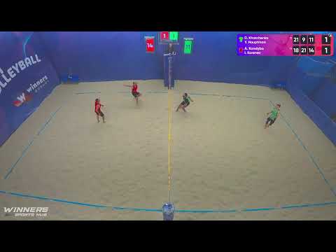 19:15 D. Kharchenko / Y. Hauptman - A. Kandyba / I. Korenev 11.10.2022 | Winners Beach Volleyball