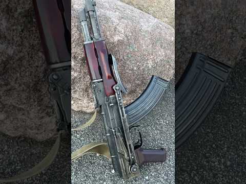 Airsoft E&L AKMS weathering by cola and salt #shorts