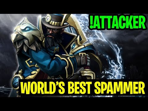 WORLD'S BEST SPAMMER - !ATTACKER KUNKKA - Dota 2
