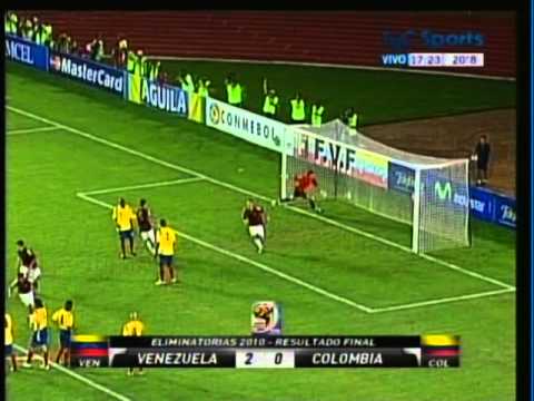 2009 (March 31) venezuela 2-Colombia 0 (World cup Qualifier).mpg